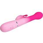PRETTY LOVE - DEJON 3 IN 1 MULTIFUNKTIONS-RABBIT-VIBRATOR ROSA